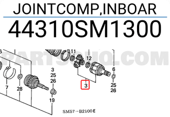 Honda 44310SM1300 JOINTCOMP,INBOAR