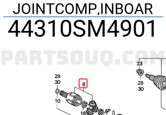 Honda 44310SM4901 JOINTCOMP,INBOAR