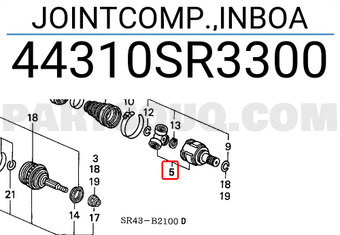 Honda 44310SR3300 JOINTCOMP.,INBOA