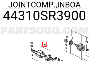 Honda 44310SR3900 JOINTCOMP.,INBOA