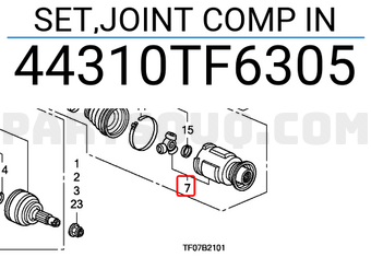 Honda 44310TF6305 SET,JOINT COMP IN