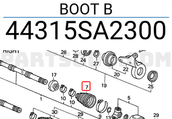 Honda 44315SA2300 BOOT B
