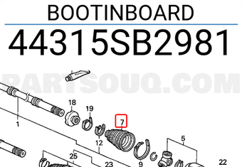 Honda 44315SB2981 BOOTINBOARD