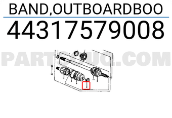 Honda 44317579008 BAND,OUTBOARDBOO