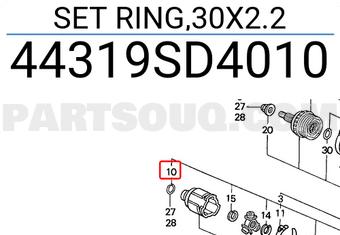 Honda 44319SD4010 SET RING,30X2.2