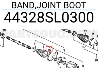 Honda 44328SL0300 BAND,JOINT BOOT