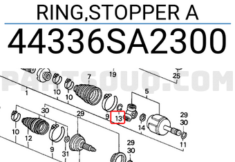 Honda 44336SA2300 RING,STOPPER A