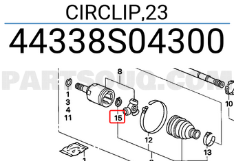 Honda 44338S04300 CIRCLIP,23