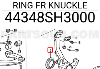 Honda 44348SH3000 RING FR KNUCKLE