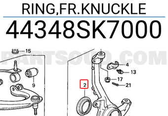 Honda 44348SK7000 RING,FR.KNUCKLE