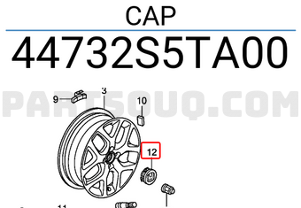 Honda 44732S5TA00 CAP