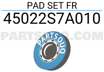 Honda 45022S7A010 PAD SET FR