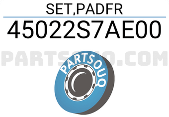 Honda 45022S7AE00 SET,PADFR