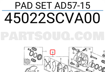 Honda 45022SCVA00 PAD SET AD57-15