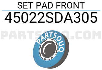Honda 45022SDA305 SET PAD FRONT