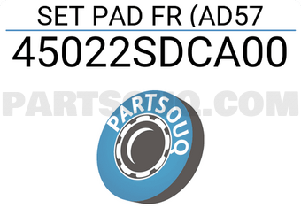 Honda 45022SDCA00 SET PAD FR (AD57