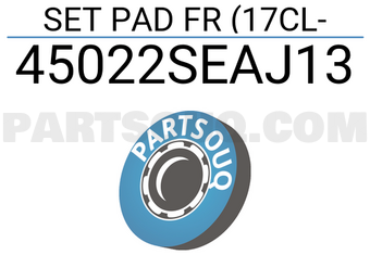 Honda 45022SEAJ13 SET PAD FR (17CL-
