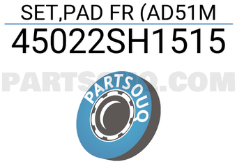Honda 45022SH1515 SET,PAD FR (AD51M