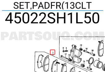 Honda 45022SH1L50 SET,PADFR(13CLT