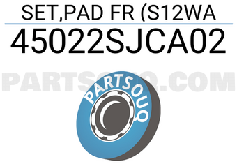 Honda 45022SJCA02 SET,PAD FR (S12WA