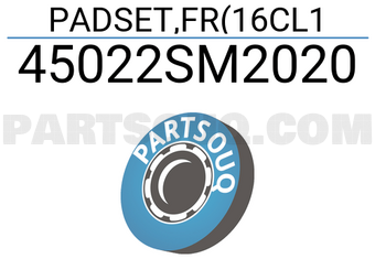 Honda 45022SM2020 PADSET,FR(16CL1