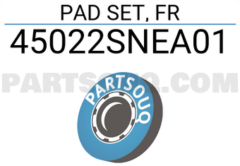 Honda 45022SNEA01 PAD SET, FR