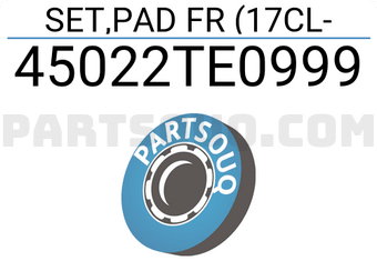Honda 45022TE0999 SET,PAD FR (17CL