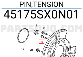 Honda 45175SX0N01 PIN,TENSION