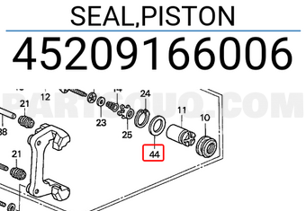 Honda 45209166006 SEAL,PISTON