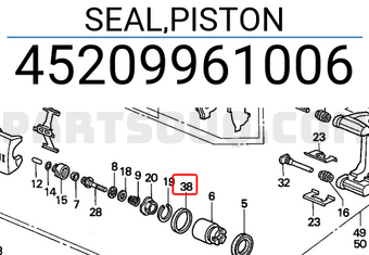 Honda 45209961006 SEAL,PISTON