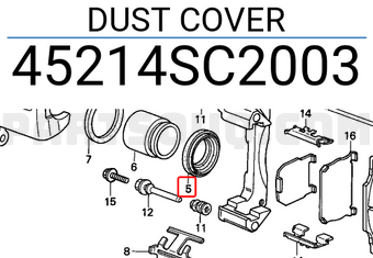 Honda 45214SC2003 DUST COVER