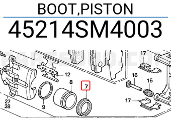 Honda 45214SM4003 BOOT,PISTON