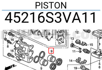 Honda 45216S3VA11 PISTON
