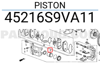 Honda 45216S9VA11 PISTON