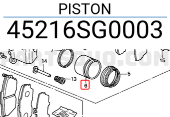 Honda 45216SG0003 PISTON
