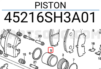 Honda 45216SH3A01 PISTON