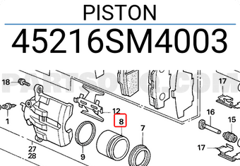 Honda 45216SM4003 PISTON