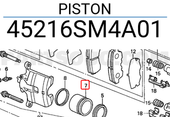 Honda 45216SM4A01 PISTON