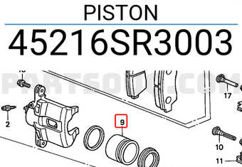 Honda 45216SR3003 PISTON