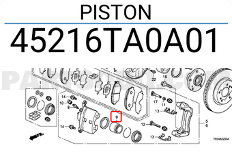 Honda 45216TA0A01 PISTON