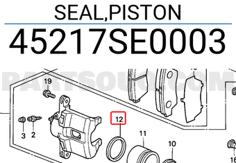 Honda 45217SE0003 SEAL,PISTON