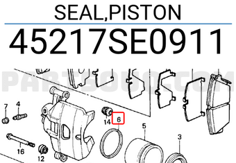 Honda 45217SE0911 SEAL,PISTON