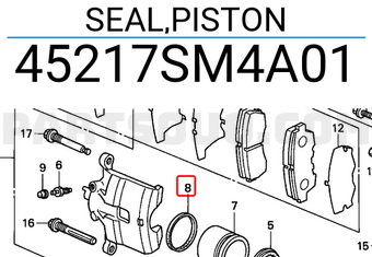 Honda 45217SM4A01 SEAL,PISTON