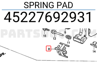 Honda 45227692931 SPRING PAD