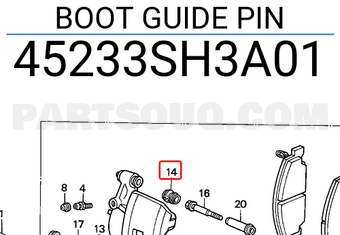 Honda 45233SH3A01 BOOT GUIDE PIN