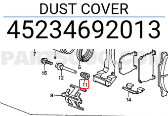 Honda 45234692013 DUST COVER