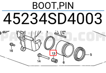 Honda 45234SD4003 BOOT,PIN