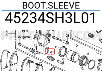 Honda 45234SH3L01 BOOT,SLEEVE