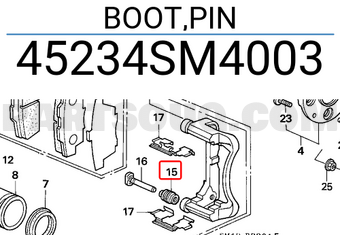 Honda 45234SM4003 BOOT,PIN