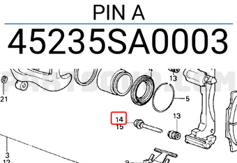 Honda 45235SA0003 PIN A